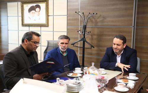 مراسم تودیع آقای محمدی راد و معارفه آقای آشتیان مدیرکل پشتیبانی و منابع انسانی