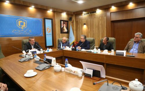 جلسه مهندس صالحی رئیس بنیاد مسکن انقلاب اسلامی با حوزه روابط عمومی